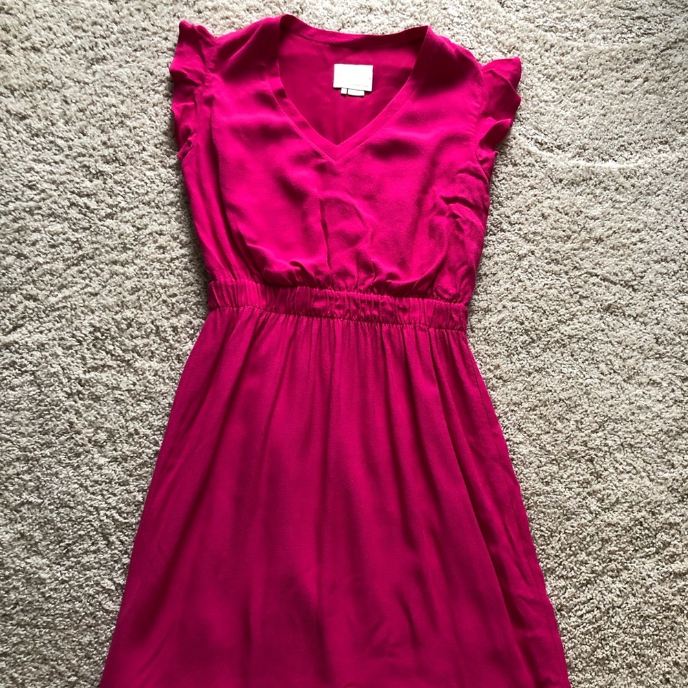 Bright Pink Crepe Kate Spade Dress Size 10